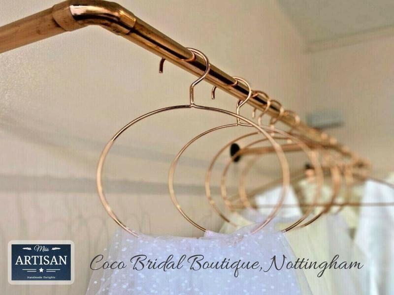 Copper Pipe Clothes Rail Wall Mounted Miss Artisan Ltd