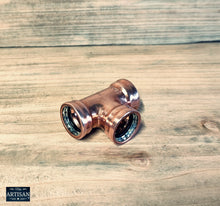 Load image into Gallery viewer, 22mm Copper Swivel Tee