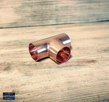 Load image into Gallery viewer, 15mm 22mm 28mm Copper Tee&#39;s