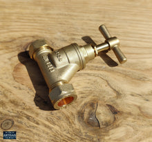 Load image into Gallery viewer, 22mm - 15mm Brass Stop Valve