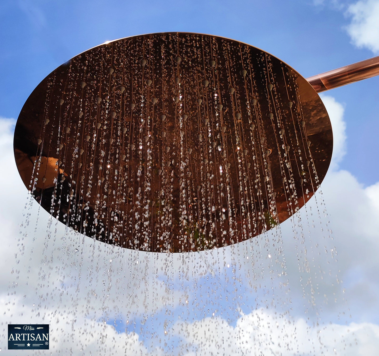 Large 16 Inch Flat Copper Shower Heads