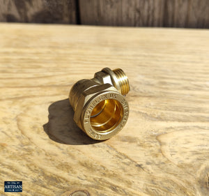 22mm x 1/2 Inch Brass Elbows