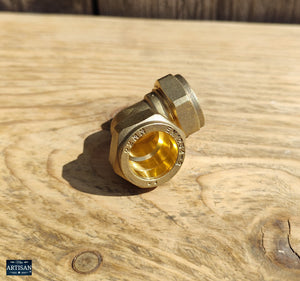 22mm x 22mm Brass Elbow