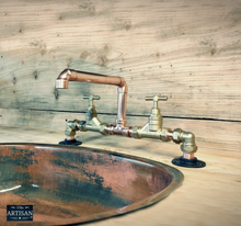 Load image into Gallery viewer, Copper Pipe Mixer Taps - Swivel Spout