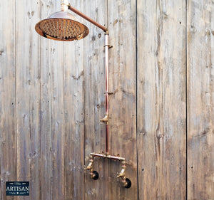 Copper And Brass Rainfall Shower