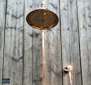 Copper And Brass Shower With Hand Sprayer