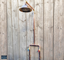 Charger l&#39;image dans la galerie, Copper Shower With Down Pipes