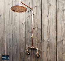 Load image into Gallery viewer, Copper And Brass Rainfall Shower