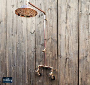 Copper And Brass Rainfall Shower