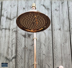 Copper And Brass Shower With Lower Tap, Down Pipes And Hand Sprayer