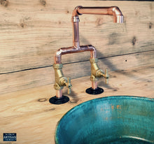 Load image into Gallery viewer, Copper Mixer Tap - Swivel Spout