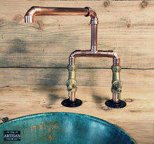 Load image into Gallery viewer, Copper Mixer Tap - Swivel Spout