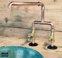 Load image into Gallery viewer, Copper Mixer Tap - Swivel Spout