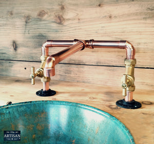 Copper Mixer Faucet Tap - Swivel Spout