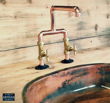 Load image into Gallery viewer, Copper Mixer Tap - Fixed Spout