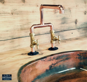 Copper Mixer Tap - Fixed Spout