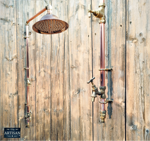 Load image into Gallery viewer, Single Feed Copper Hose Pipe Shower With Garden Tap