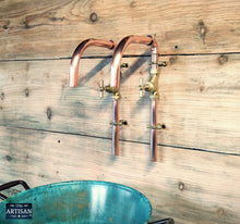 Load image into Gallery viewer, Pair Of Copper Taps Wall Mounted - Swivel Spout