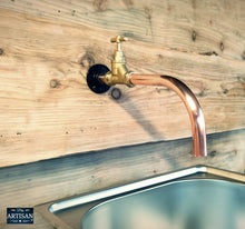 Load image into Gallery viewer, Single Copper Wall Mounted Faucet Tap - Fixed Spout