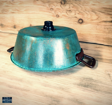 Load image into Gallery viewer, Verdigris Copper Sink Bowl With Plug