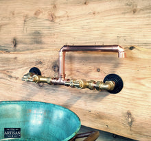 Load image into Gallery viewer, Copper Mixer Tap Wall Mounted - Swivel Spout