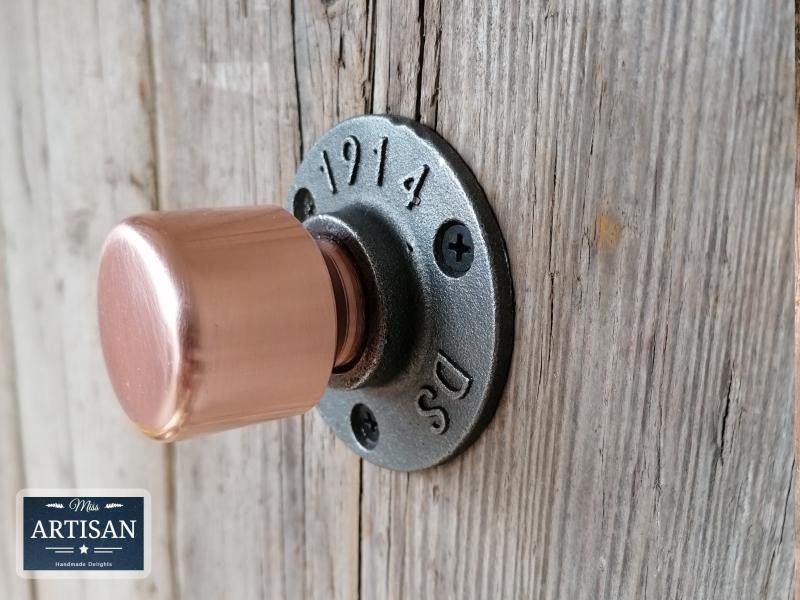 Copper Pipe Knob Handles - Miss Artisan