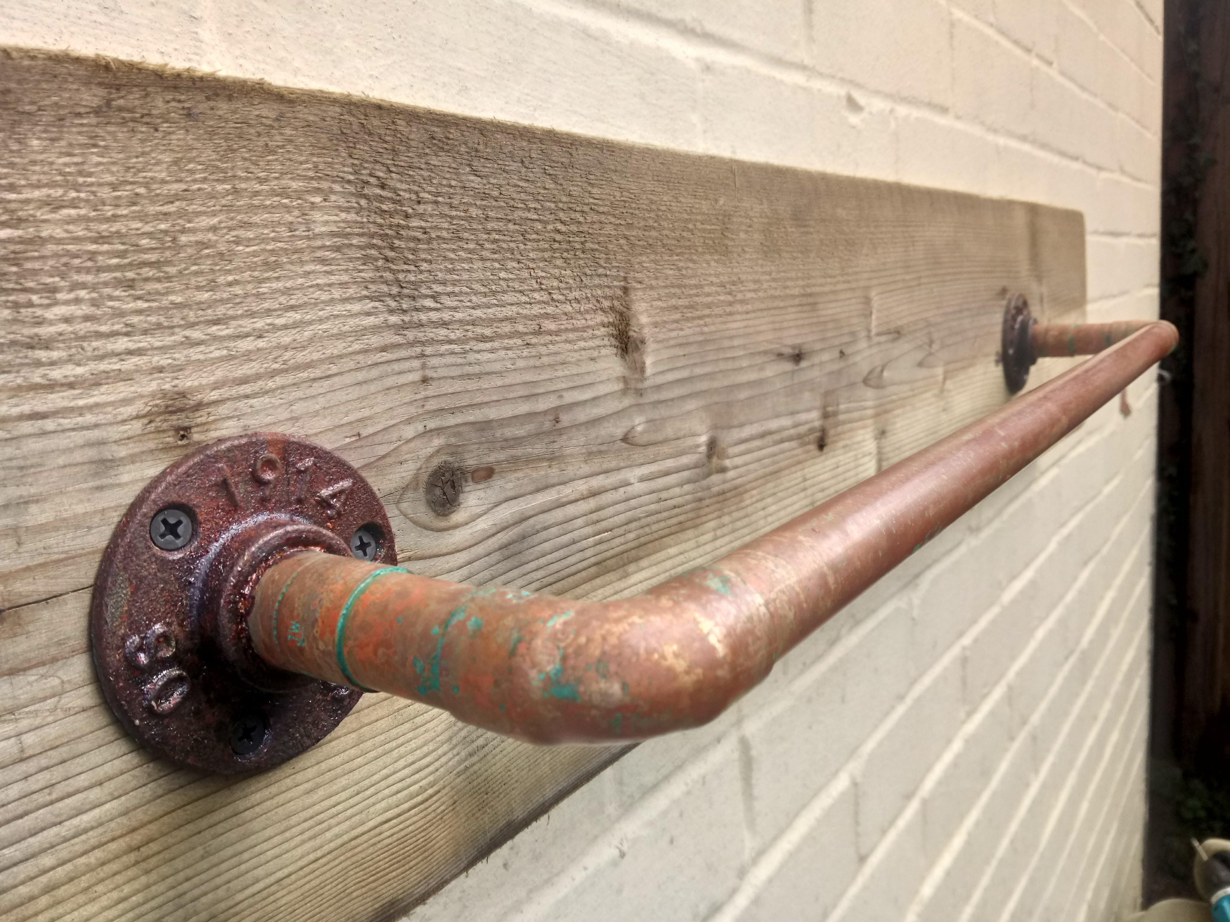 Copper pipe towel online rail