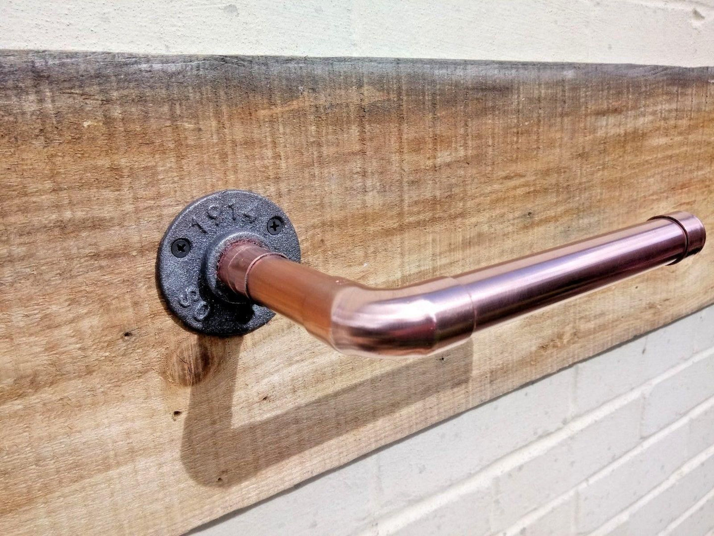 Copper Pipe Toilet Roll Holder - Miss Artisan