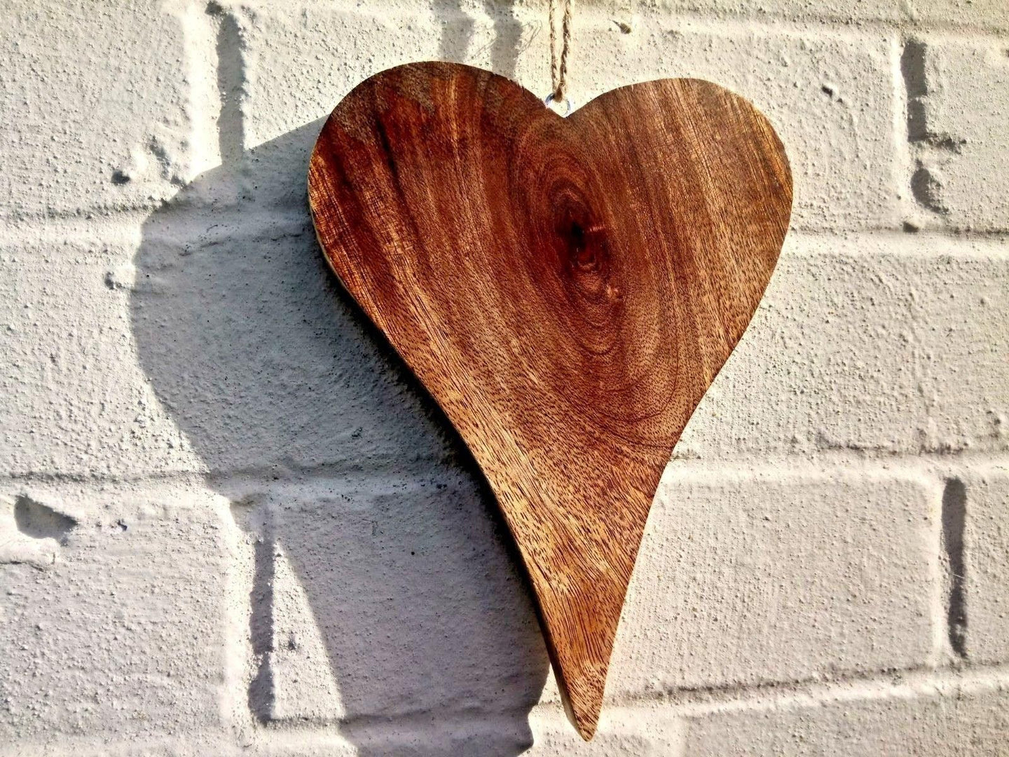 Large Solid Wood Heart - Miss Artisan