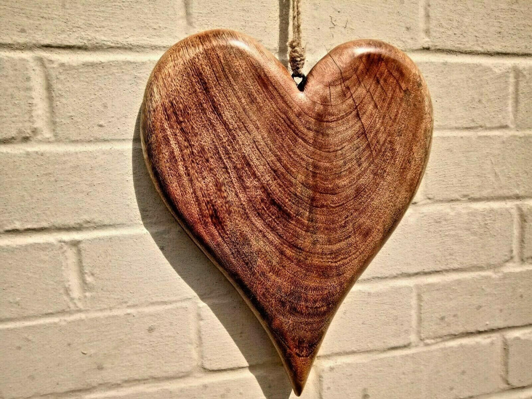 Extra Large Solid Wood Heart - Miss Artisan